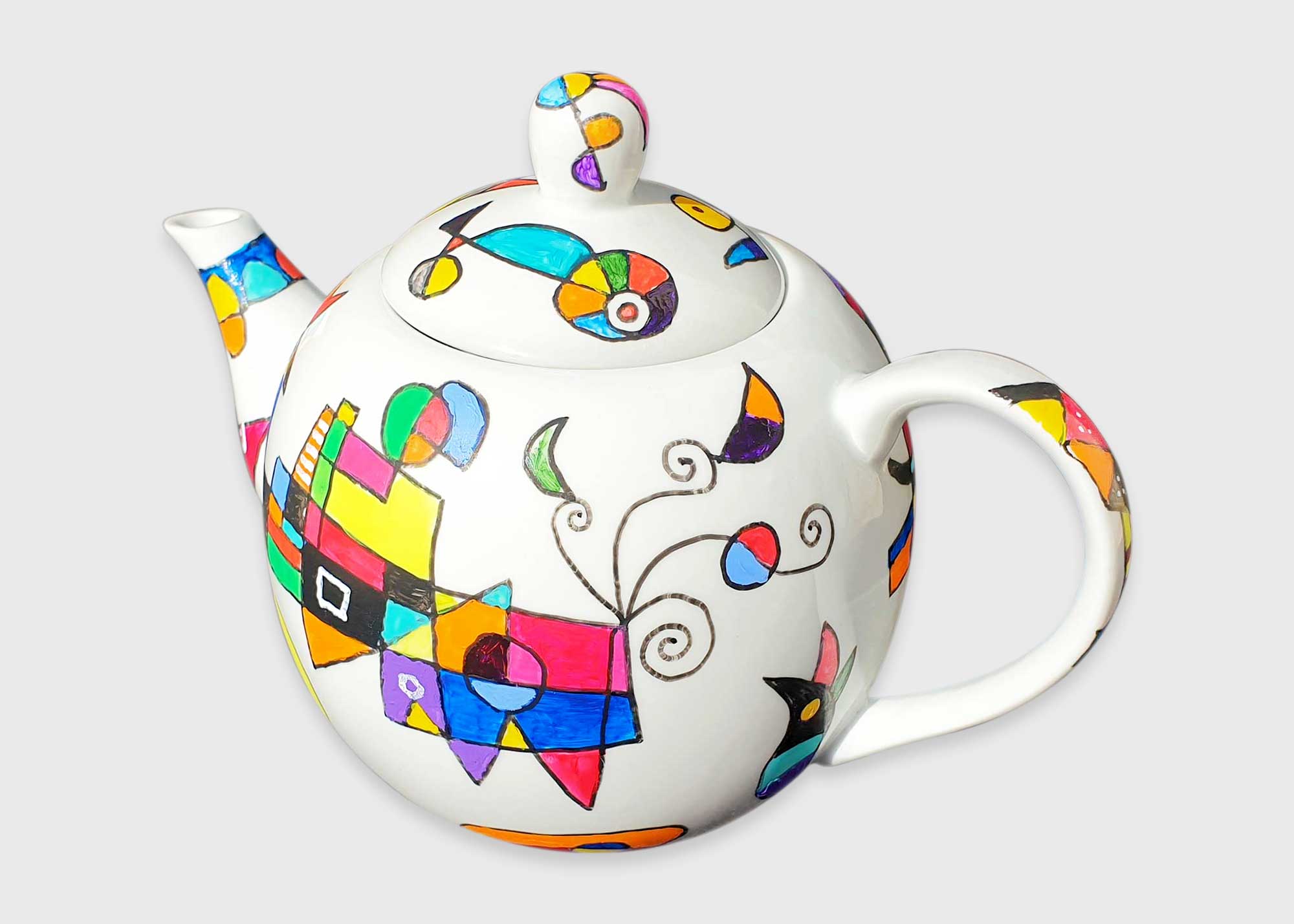 hand-painted teapot